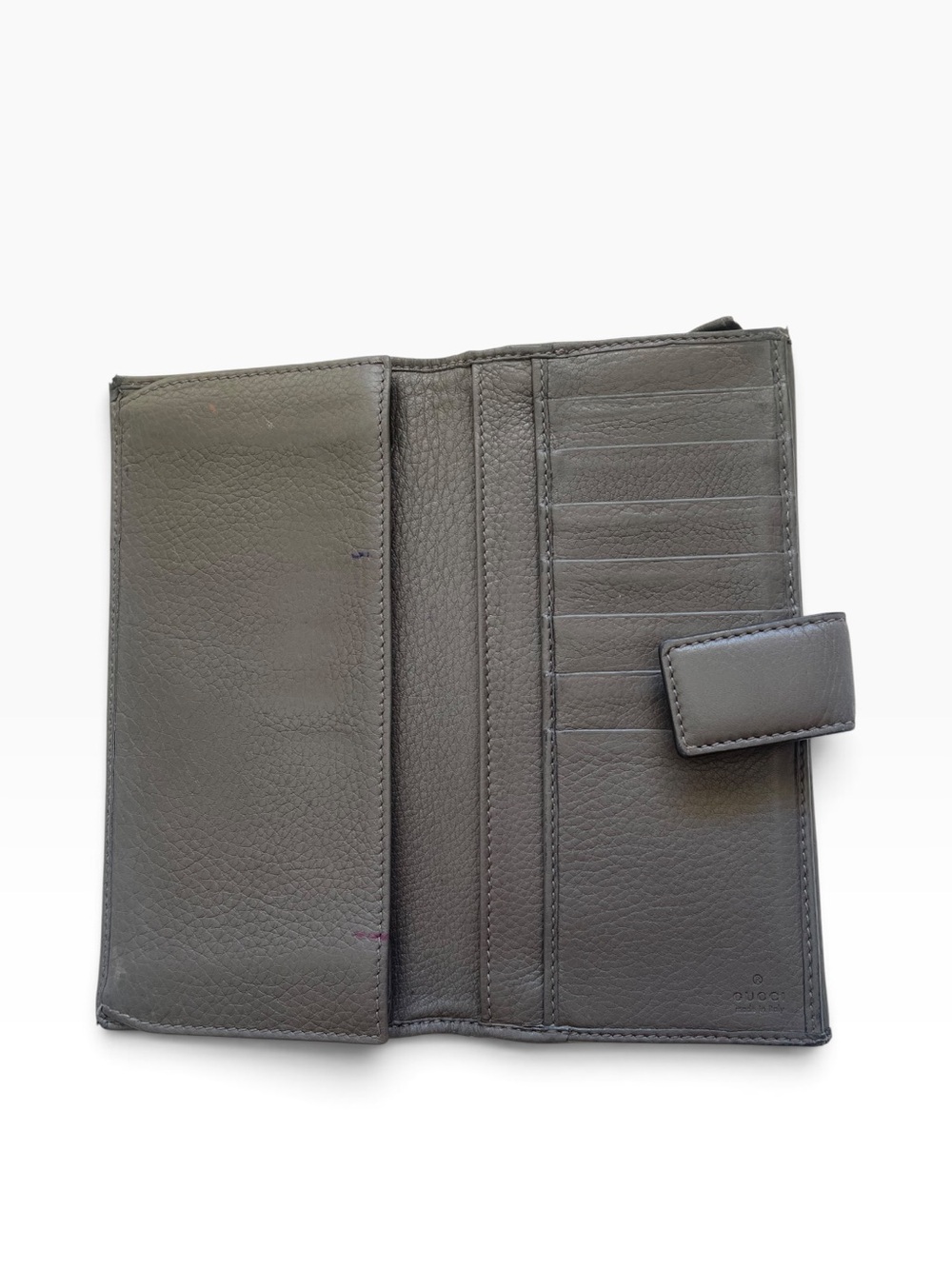 Authentic Vintage Gucci Green Leather Horsebit Continental Long Wallet - Picture 4 of 13